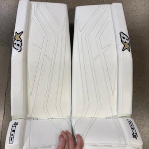 White 32+1" Brian's Iconik X Goalie Leg Pads (New)