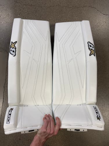 White 32+1" Brian's Iconik X Goalie Leg Pads (New)