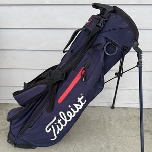 Titleist Players 4 Golf Bag Stand Carry Dual Straps Navy Blue Red White Logos