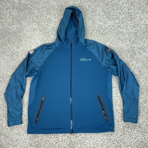 Miami Dolphins Jacket Mens XL Blue NFL Nike Team Issued Coach Windbreaker Sport