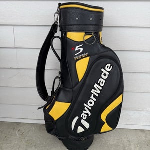 Taylormade R5 Hundred Series 6 Way Divider Black Yellow Golf Staff Cart Bag