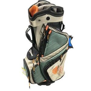 Used Titleist ORANGE/GREEN STAND BAG Mens Stand Bag Black And Silver 11834-S000045302