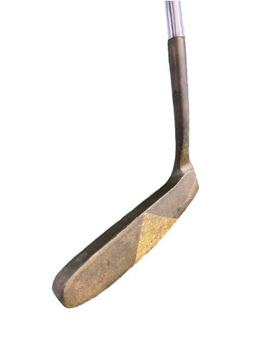 KS Stamp KBS Brass Napa Blade Putter 35.5 Inches RH Good Vintage Grip