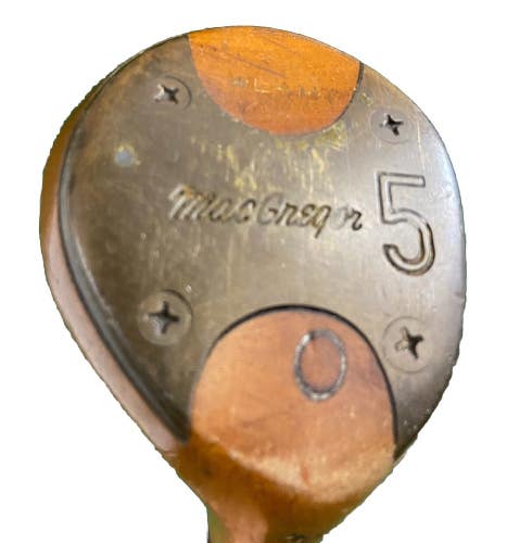 MacGregor Tourney Custom Persimmon 5 Wood Men's RH Regular Steel 19 Steps 40.5"
