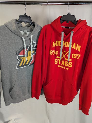 Michigan Stags WHA Hockey Hoody Combo Pack - Adult XL