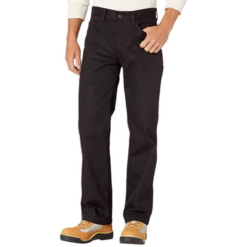 Wolverine Jeans Men's 38x32 Black Denim Stretch Flame Resistant Wide Leg GBO2046