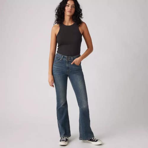 Levi's Retro 726 A93150006 Jeans Women's 31/30 Blue Denim Flared Leg GBO1958