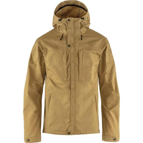 Fjallraven Skogso Jacket Men 2XL Buckwheat Brown Hooded Outdoor Trekking GBO2039