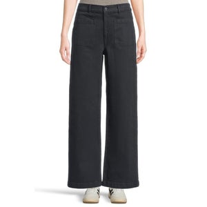 Madewell Emmett Jeans Women's 33 Dark Navy Denim Cotton Stretch Zip Fly GBO2030