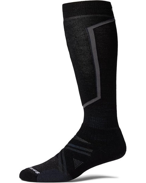 Smartwool Ski Full Cushion Men's M Black Merino Wool Over-the-Calf Socks GBO2544
