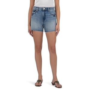 KUT from the Kloth Taylor Shorts Women's 8 Blue Denim Raw Hem High Rise GBO2021