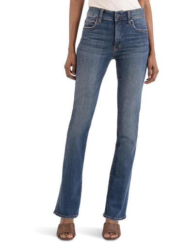 KUT from the Kloth Natalie Jeans Women's 12 Blue Denim High Rise Bootcut GBO2056