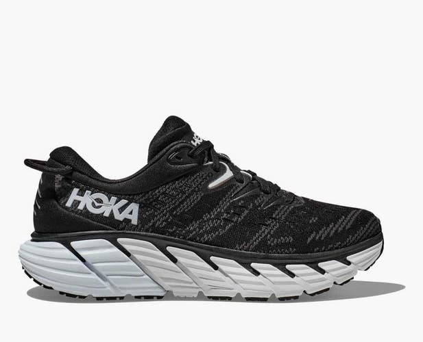 Hoka One One Gaviota 4 1123199-BWHT Women's US 9.5 Black Running Shoes RHS7242