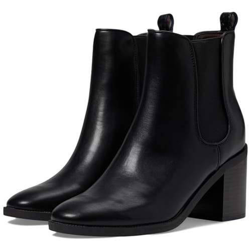 Tommy Hilfiger Brae Boots Women's US 10 Black Block Heel Chelsea Booties RHS7113