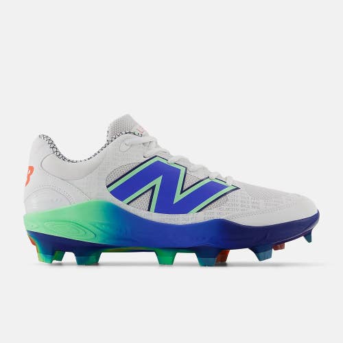 New Balance 3000v7 Molded Lab Work PL3000I7 Mens 13 White Baseball Cleats TF9500