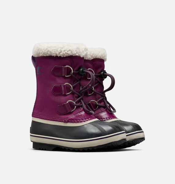 Sorel Yoot Pac 1855211 Kids 7 Purple Sherpa Collar Waterproof Snow Boots RHS7008
