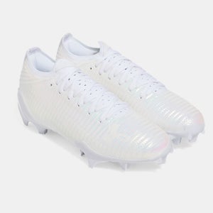 Under Armour Blur Pro 3028220-100 Men's 9.5 White Lace Up Football Cleats TF9696