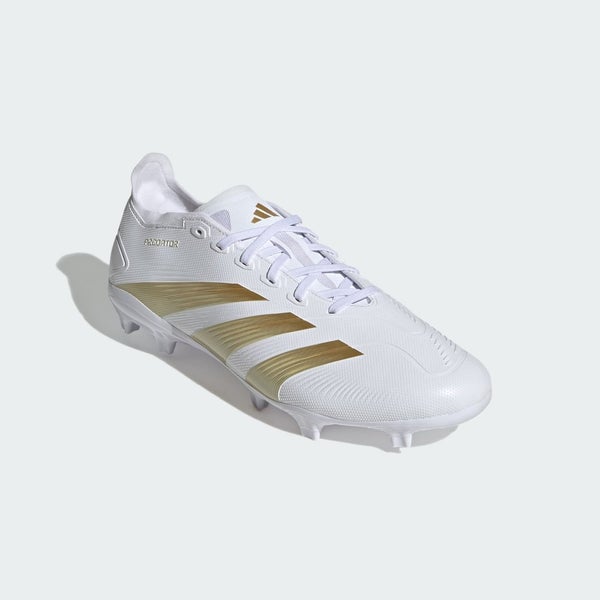 Adidas Predator League IF6346 Men 12 White Gold Firm Ground Soccer Cleats TF9604