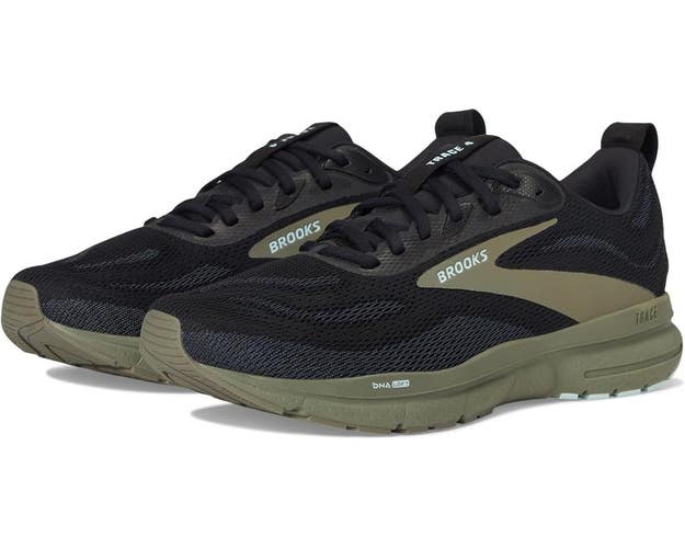 Brooks Trace 4 110452-1D-008 Sneakers Men's Black Olive Running Shoes TF9583