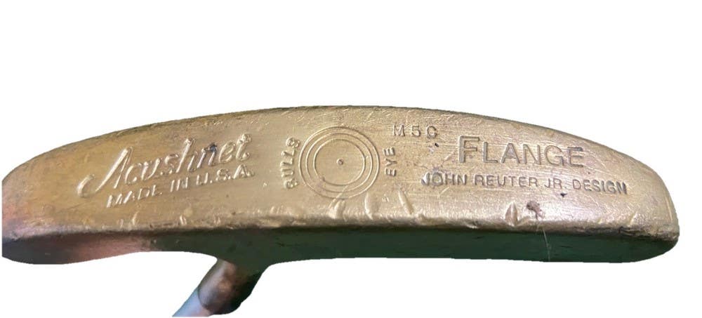 Acushnet Bullseye Flange M5C John Reuter Jr Putter RH Flare Tip Satin Shaft 35"