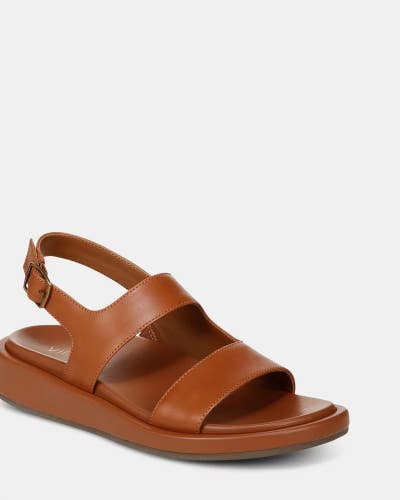 Vionic Madera I8698L2200 Sandals Women's US 10 Brown Leather Slingback ZAP1127