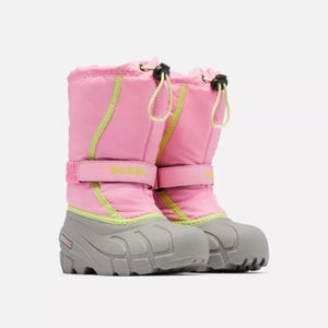 Sorel Flurry 1855251-691 Kids US 5 Blooming Pink Waterproof Snow Boot ZAP1093