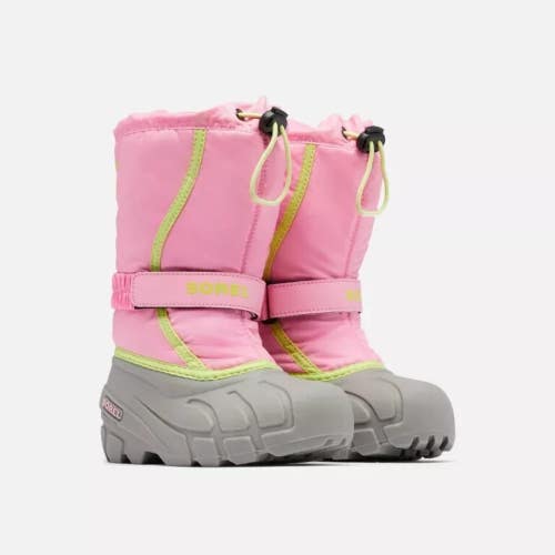 Sorel Flurry 1855251-691 Kids US 5 Blooming Pink Waterproof Snow Boot ZAP1093