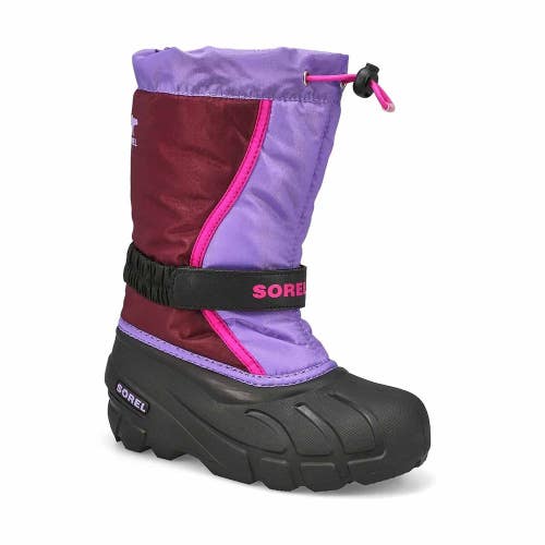 Sorel Flurry 2114081-562 Snow Boots Kids US 5 Purple Dahlia Waterproof ZAP1089