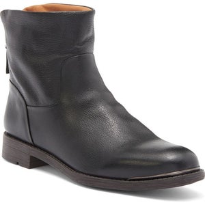 Franco Sarto Marcella Boots Women's US 9.5 Black Leather Ankle Bootie ZAP1191