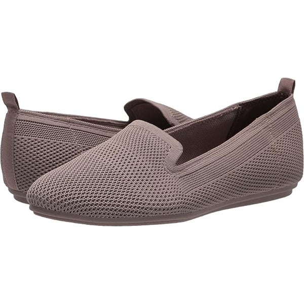 Bandolino Vyki Flats Women's US 8 Taupe Knit Almond Toe Slip On Shoes ZAP1099