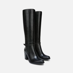 Naturalizer Kalina H3407L1001 Women's US 7 Black Leather Knee High Boots ZAP1131