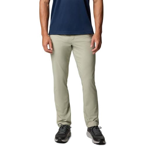 Columbia Sage Peak Chino Pants Men's 38/32 Safari Flat Front Straight Leg JAX893