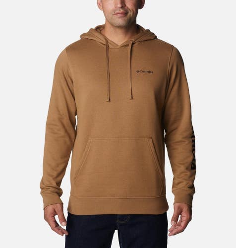 Columbia Trek Hoodie Men's XL Brown Logo Graphic Long Sleeve Avctivewear JAX901