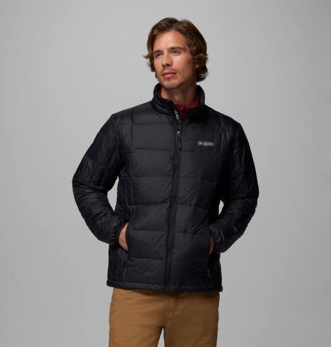 Columbia Voodoo Falls 590 Turbodown II Jacket Men's 2XL Black Full Zip JAX894