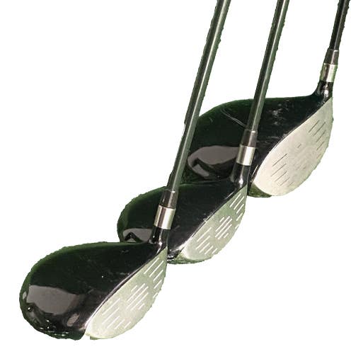 Warrior Golf Wood Set 9* Driver, 3w, 5w Men's RH Regular Flex Graphite New Grips