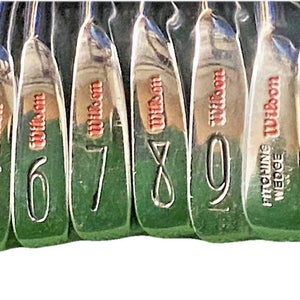 Wilson Super Power Iron Set 3-PW,SW Men's RH Stiff Steel 5i 37.5" New Grips Nice