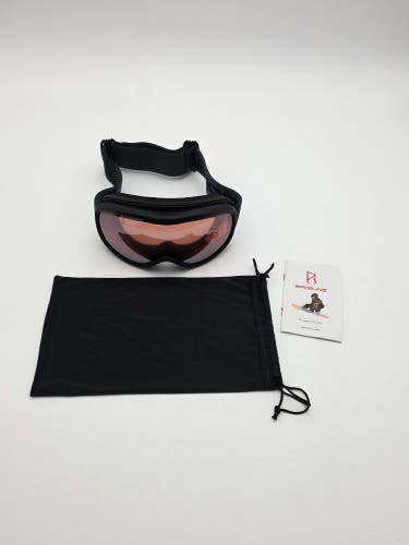 SPOSUNE OTG Ski Goggles Magenta Lens Anti-Fog 100% UV Snow Goggles Adult