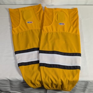 Athletic Knit Hockey Socks - Boston Yellow Base - Adult XL - NWOT
