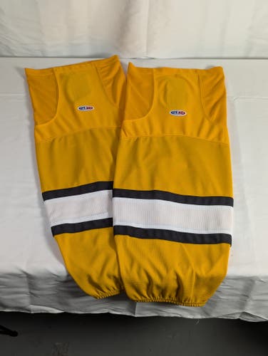 Athletic Knit Hockey Socks - Boston Yellow Base - Adult XL - NWOT