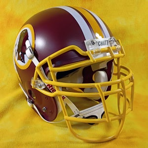 Throwback Washington Redskins super custom fullsize Schutt Air football helmet XL