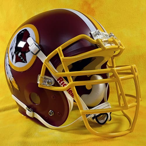 Throwback Washington Redskins super custom fullsize Schutt Air football helmet XL