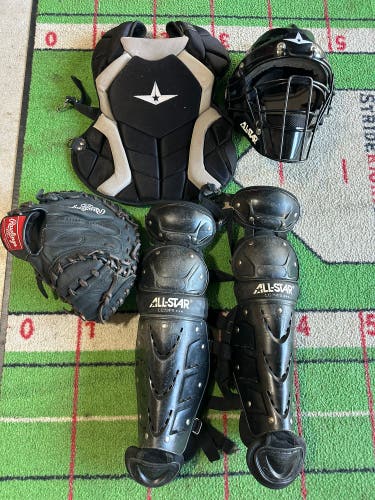 Black/Gray All Star Top Star Catcher's Set (Used)