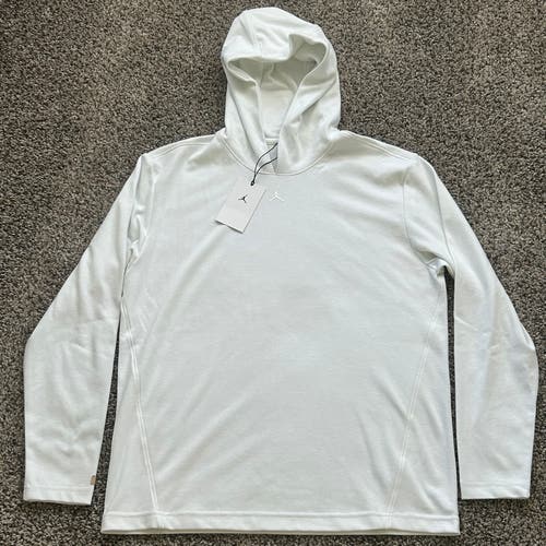 Nike Jordan Sport Men's Pullover Golf Hoodie White Mens Size Medium HQ8494-100