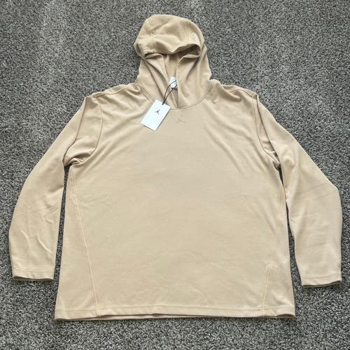 Nike Jordan Sport Men's Pullover Golf Hoodie Tan Mens Size XL HQ8494-248