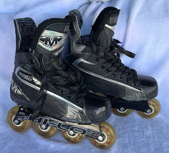 Mission Axiom T9 Inline Skates Wide Width Size 4 (Used)