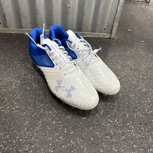 Used Under Armour Adult FB Cleats White Senior 12 11337-S000477969