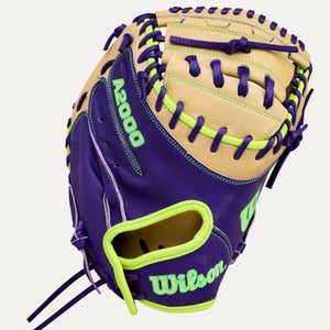 New A2000 RHT 33.5IN SPRING 2026 PURPLE FASTPITCH CATCHERS MITT 11834-WILWBW10423934