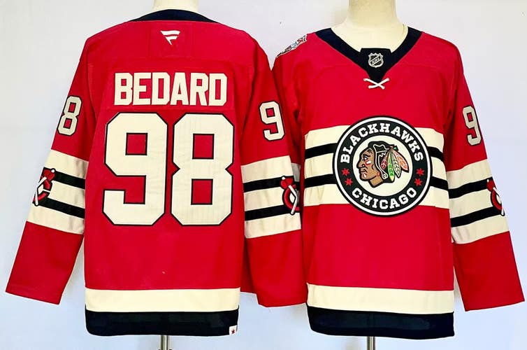 2025 Chicago Blackhawks Winter Classic Bedard #98 Hockey Jersey