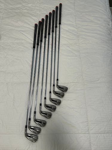 Men's 2018 Titleist 718 AP1 Right Handed Iron Set Stiff Flex (8 Clubs) #4 - #9, PW, GW Steel Shaft (