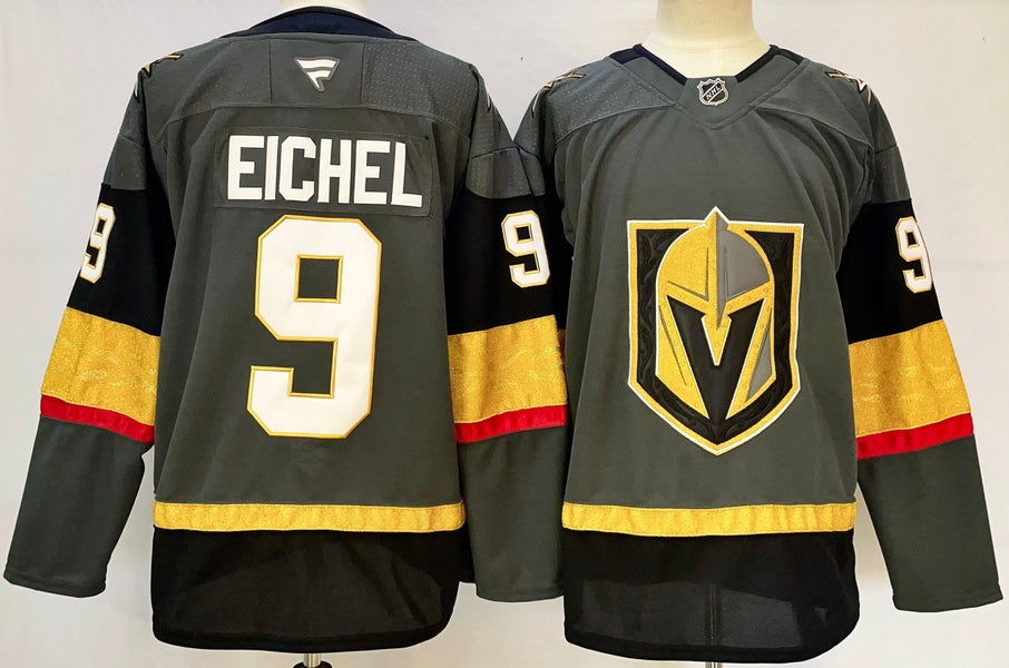 Vegas Golden Knights Jack Eichel #9 Home Jersey – Steel Gray